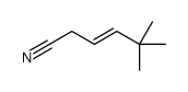 5,5-dimethylhex-3-enenitrile Structure