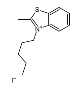 2-methyl-3-pentyl-1,3-benzothiazol-3-ium,iodide结构式