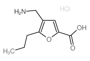 4-Aminomethyl-5-propyl-furan-2-carboxylic acid hydrochloride结构式