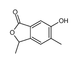 6-hydroxy-3,5-dimethyl-3H-2-benzofuran-1-one结构式