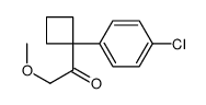 1-[1-(4-chlorophenyl)cyclobutyl]-2-methoxyethanone Structure