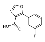5-(3-氟-苯基)-噁唑-4-羧酸结构式