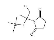 1-(1-chloro-2-((trimethylsilyl)oxy)propan-2-yl)pyrrolidine-2,5-dione Structure