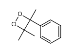 3,3,4-trimethyl-4-phenyl-1,2-dioxetane结构式