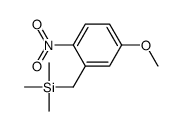 (5-methoxy-2-nitrophenyl)methyl-trimethylsilane结构式