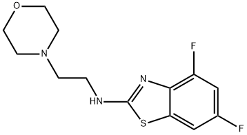 4,6-Difluoro-N-(2-morpholin-4-ylethyl)-1,3-benzothiazol-2-amine Structure