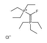 triethyl-[fluoro-(triethyl-λ5-phosphanylidene)methyl]phosphanium,chloride结构式