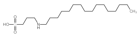 1-Propanesulfonic acid,3-(hexadecylamino)-结构式