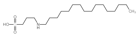 1-Propanesulfonic acid,3-(hexadecylamino)- structure