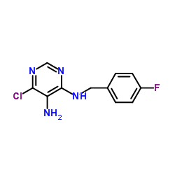 6-Chloro-N4-(4-fluorobenzyl)pyrimidine-4,5-diamine structure
