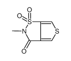 2-methyl-1,1-dioxothieno[3,4-d][1,2]thiazol-3-one结构式