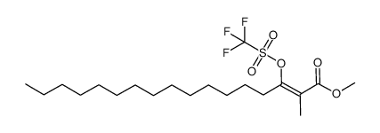 methyl (Z)-2-methyl-3-(((trifluoromethyl)sulfonyl)oxy)heptadec-2-enoate结构式