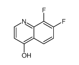 7,8-二氟-4-羟基喹啉结构式