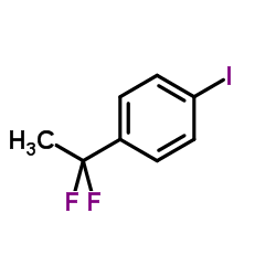 1-(1,1-Difluoroethyl)-4-iodobenzene Structure
