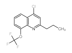 4-Chloro-2-propyl-8-trifluoromethoxyquinoline结构式