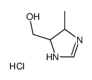 (5-methyl-4,5-dihydro-1H-imidazol-4-yl)methanol,hydrochloride Structure