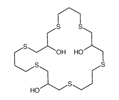 1,5,9,13,17,21-hexathiacyclotetracosane-3,11,19-triol Structure