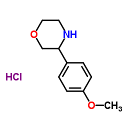 3-(4-METHOXYPHENYL)MORPHOLINE HYDROCHLORIDE Structure