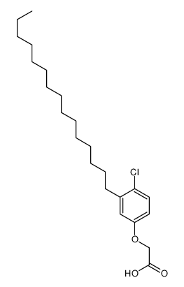 2-(4-chloro-3-pentadecylphenoxy)acetic acid Structure