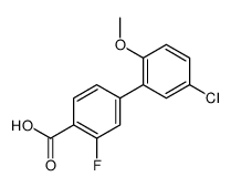 4-(5-chloro-2-methoxyphenyl)-2-fluorobenzoic acid Structure