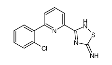 3-[6-(2-氯苯基)-2-吡啶]-1,2,4-噻二唑-5-胺结构式