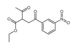 ethyl 1-(3-nitrophenyl)-1,4-pentanedione-3-carboxylate结构式