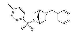 (1R,4R)-2-(4-tolylsulfonyl)-5-(phenylmethyl)-2,5-diazabicyclo[2.2.1]heptane结构式