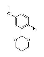 2-(2-bromo-5-methoxyphenyl)-1,3-dioxane结构式