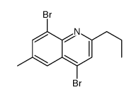 4,8-dibromo-6-methyl-2-propylquinoline Structure