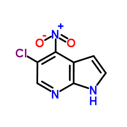5-Chloro-4-nitro-7-azaindole结构式