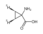 1-amino-(c-2,r-3-2H2)-1-cyclopropanecarboxylic acid Structure