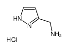 (1H-Pyrazol-3-yl)Methanamine hydrochloride structure