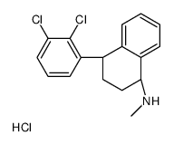 rac-cis-2,3-Dichloro Sertraline Hydrochloride结构式