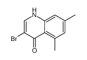 3-Bromo-5,7-dimethyl-4-hydroxyquinoline结构式