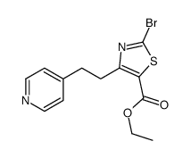 ethyl 2-bromo-4-(2-pyridin-4-ylethyl)-1,3-thiazole-5-carboxylate Structure