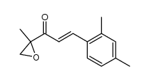 (E)-3-(2,4-dimethylphenyl)-1-(2-methyloxiran-2-yl)prop-2-en-1-one结构式