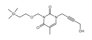 N1-(4-hydroxy-2-butyn-1-yl)-N3-[[2-(trimethylsilyl)ethoxy]methyl]thymine Structure