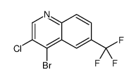 4-Bromo-3-chloro-6-trifluoromethylquinoline结构式