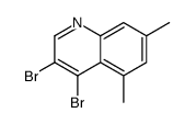 3,4-dibromo-5,7-dimethylquinoline Structure