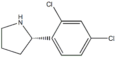 (2S)-2-(2,4-DICHLOROPHENYL)PYRROLIDINE Structure