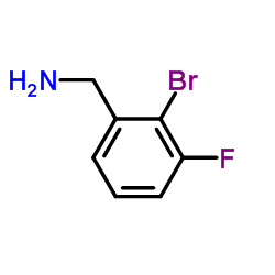 1-(2-Bromo-3-fluorophenyl)methanamine Structure