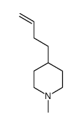 4-(丁-3-烯-1-基)-1-甲基哌啶结构式