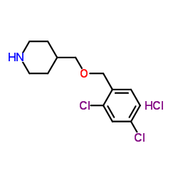 4-{[(2,4-Dichlorobenzyl)oxy]methyl}piperidine hydrochloride (1:1)图片