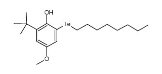 2-tert-butyl-4-methoxy-6-(octyltelluro)phenol Structure