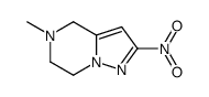 5-甲基-2-硝基-4,5,6,7-四氢吡唑并[1,5-a]-吡嗪结构式