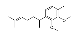 1-(1,5-dimethylhex-4-en-1-yl)-2,3-dimethoxy-4-methylbenzene结构式