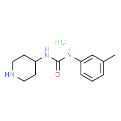 1-(Piperidin-4-yl)-3-m-tolylurea hydrochloride结构式