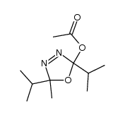 2-acetoxy-2,5-di-(1-methylethyl)-5-methyl-Δ3-1,3,4-oxadiazoline Structure
