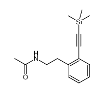 N-(2-{2[(trimethylsilyl)ethynyl]phenyl}ethyl)acetamide Structure
