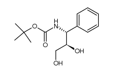 (2R,3R)-3-[(tert-butoxycarbonyl)amino]-3-phenyl-1,2-propanediol结构式